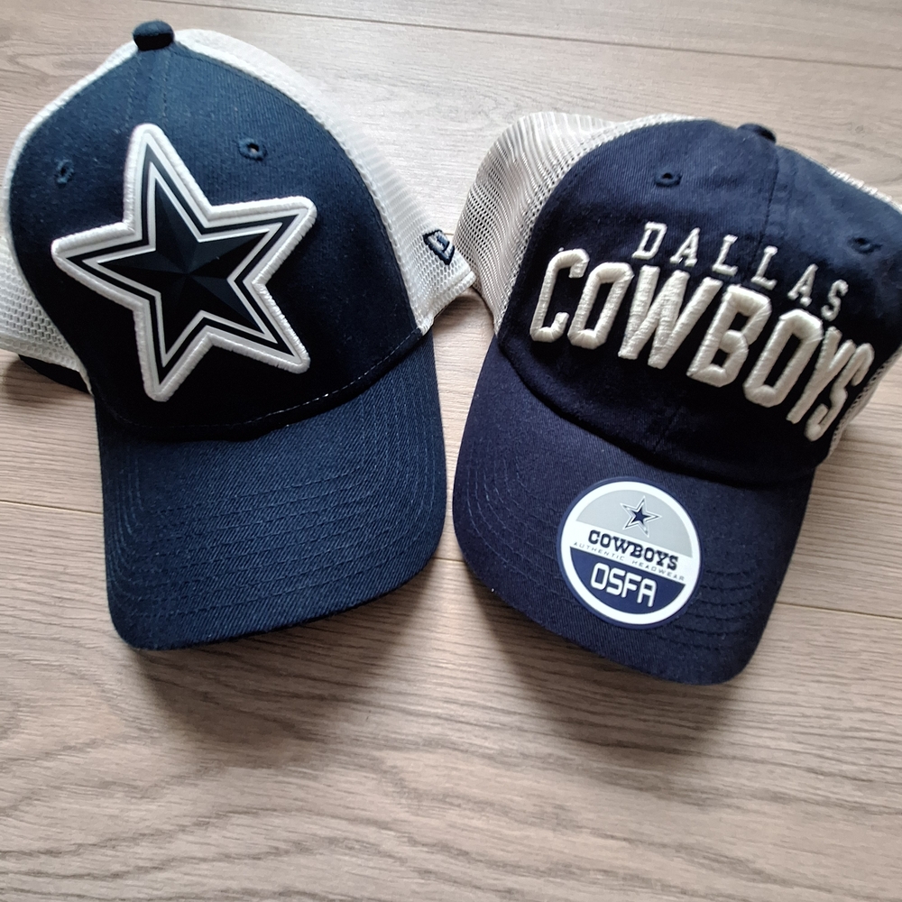 2x NFL Dallas Cowboys Navy and Gray Cap